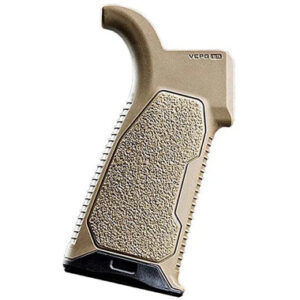 AR OVERMOLDED ENHANCED PISTOL GRIP - FDE, 15 DEGREES