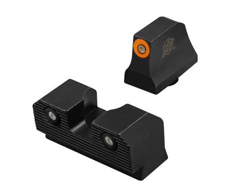 R3D 2.0 SUPPRESSOR HEIGHT NIGHT SIGHTS - GLOCK 20/21, ORANGE TRITIUM