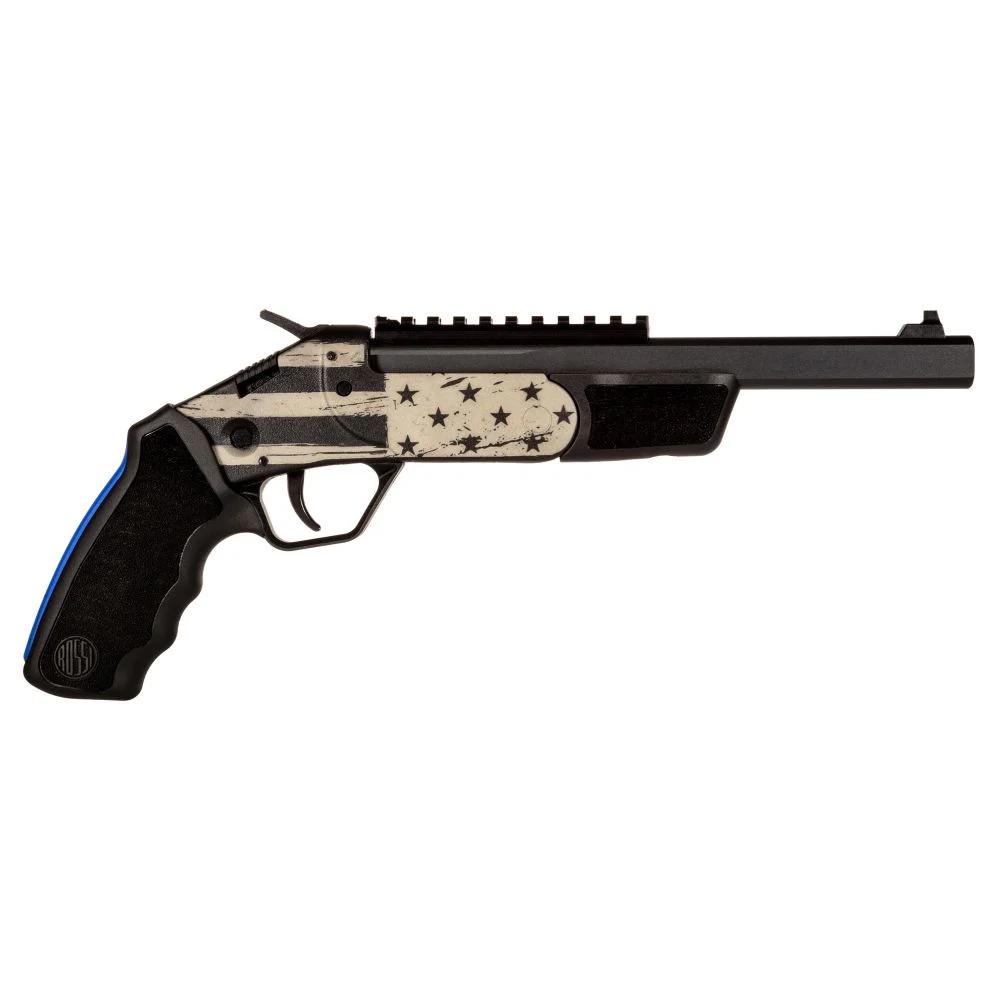 Rossi Brawler US Flag Handgun 45 Colt/410 ga 1rd Capacity 9" Barrel Black Finish