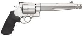 S&W 500 PERFORMANCE CENTER - 500SW 7.5" 5-SH AS SS RUBBER