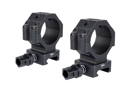 SCOPE RINGS W/ Q-LOC - BLACK, TALL, FITS 34MM TUBES, 1.3"H