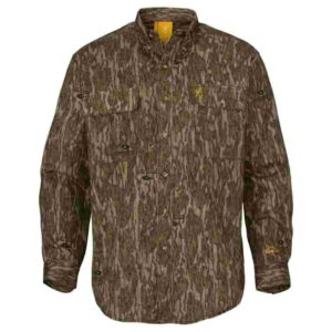 Browning Wasatch-CB Shirt Button-Front 2 Pocket Mossy Bottomland S