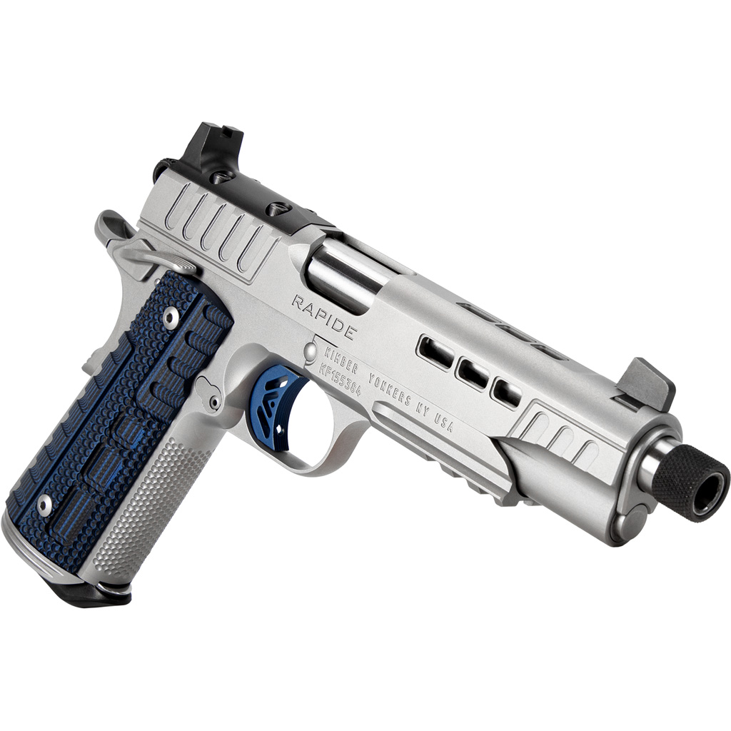 Kimber Rapide Ice Pistol 9mm 5 in. Silver and Blue 9 rd. - Image 2