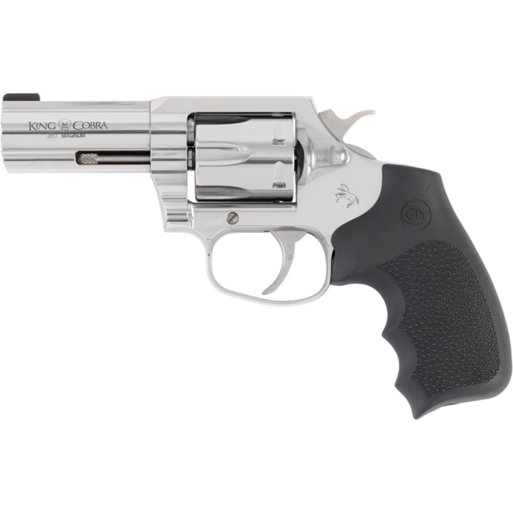 Colt King Cobra Revolver 357 Mag 3 in. Stainless w/Hogue Grip 6 rd. - Image 2