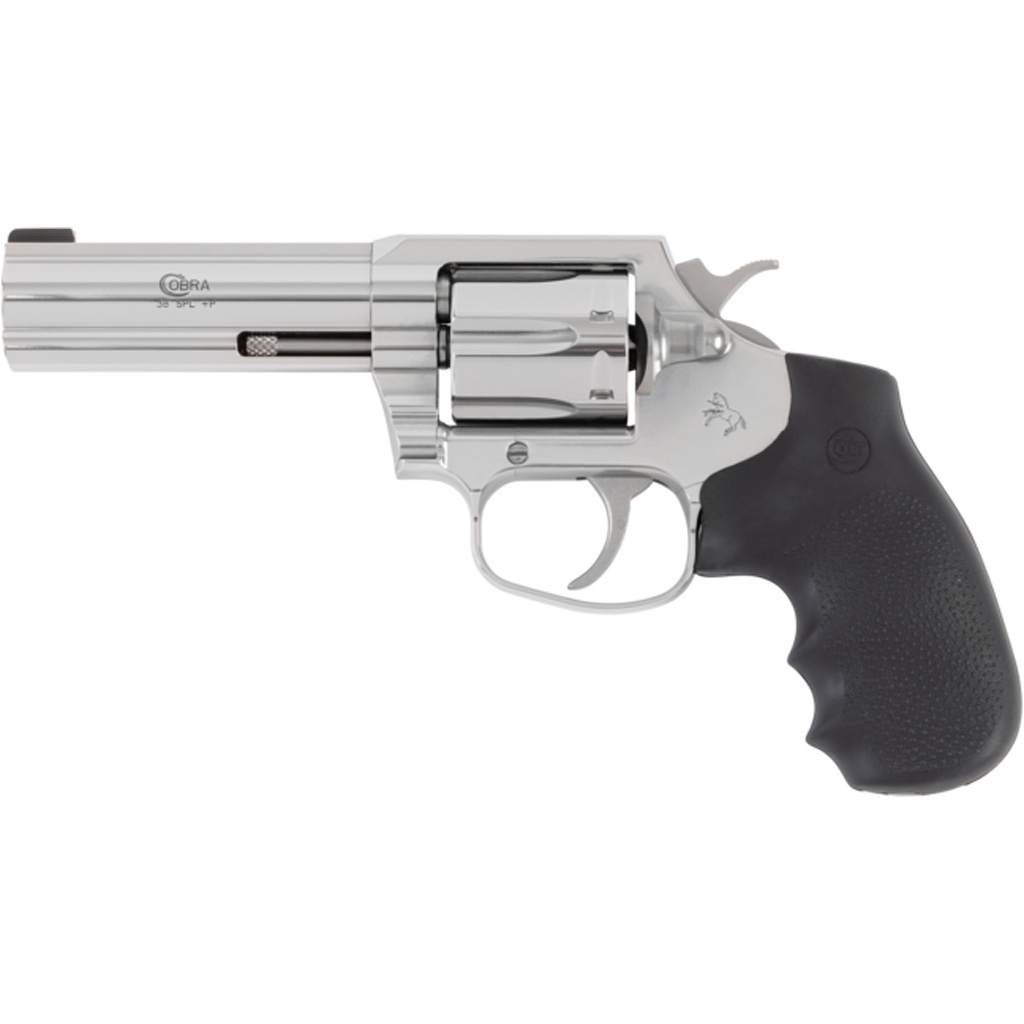 Colt Cobra Revolver 38 SPL+P 4 in. Stainless Hogue Grip 6 rd. - Image 2