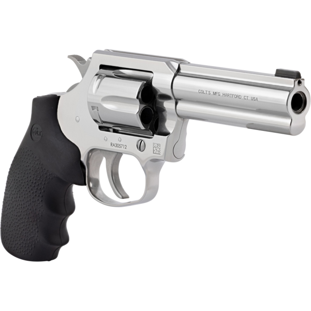 Colt Cobra Revolver 38 SPL+P 4 in. Stainless Hogue Grip 6 rd.