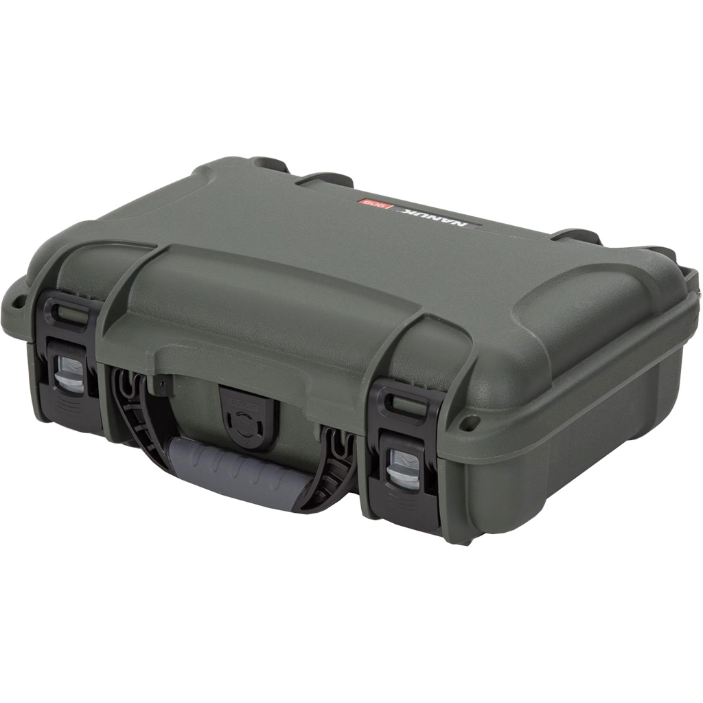 Nanuk Pistol and Accessory Hard Case w/Foam Olive 11.4 in. x 7 in. x 3.6 in - Image 2