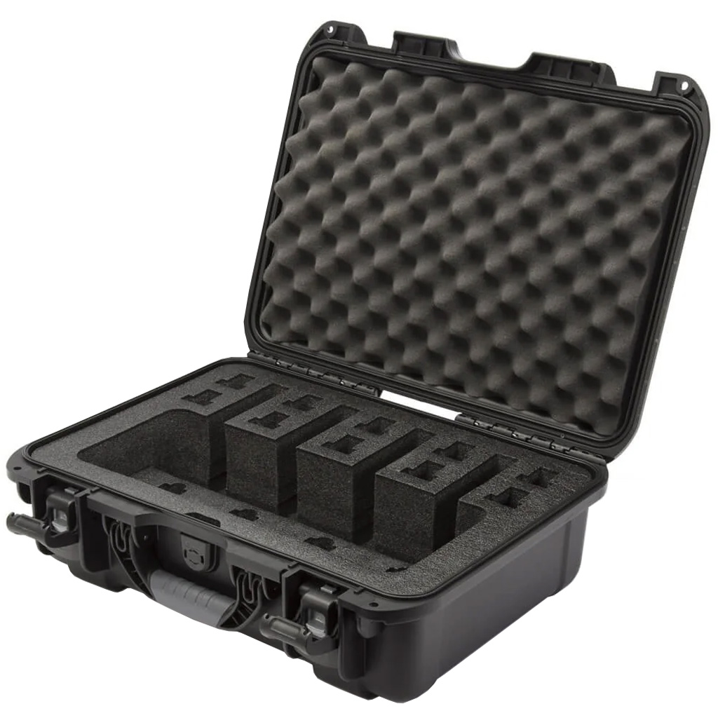 Nanuk Pistol Hard Case w/Foam Holds 4 pistols and up to 10 magazines