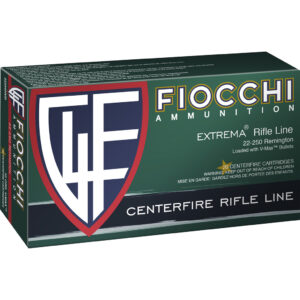 Fiocchi FXT Centerfire Rifle Ammo 22-250 Rem. 55 gr. V-Max 20 rd.
