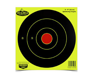 B/C DIRTY BIRD YELLOW RND TGT 8-8"