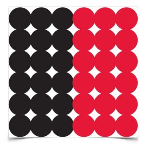 Birchwood Casey Dirty Bird Repair Pasters - 1" 432 qty Red/Black