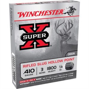 SUPER-X 410 BORE 3'' 1/4 OZ RIFLED SLUG 5/BOX