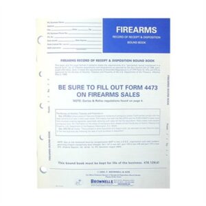 FIREARMS RECORD BOOK, 1 PACK