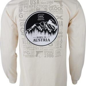 GLOCK OEM BORN IN AUSTRIA LONG - SLEEVE SHIRT TAN LARGE
