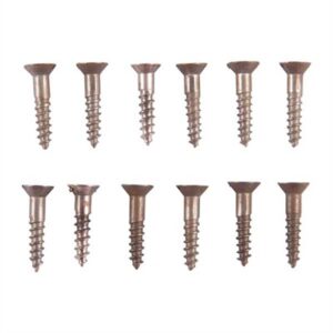 3X1/2'' STEEL FLAT HEAD WOOD SCREWS BLUED 12 PACK
