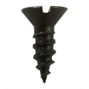 6X3/8'' STEEL FLAT HEAD WOOD SCREWS BLUED 12 PACK