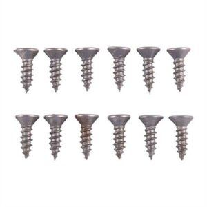 6X1/2'' STEEL FLAT HEAD WOOD SCREWS BLUED 12 PACK