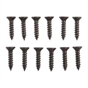 8X3/4'' STEEL FLAT HEAD WOOD SCREWS BLUED 12 PACK