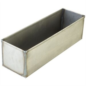 HALF BLUING TANK,  20'' L X 6'' H X 6'' W, STAINLESS STEEL