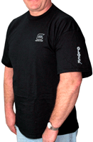 GLOCK OEM BLACK SHORT - SLEEVE T SHIRT XL
