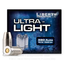 380 AUTO ULTRA LIGHT LIBERTY AMMUNITION