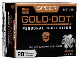 40 S&W GOLD DOT SPHEER