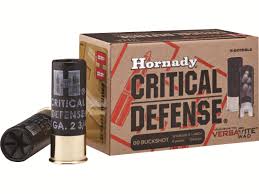 HORNADY CRITICAL DEFENSE 00 BUCKSHOT 12 GAUGE 2 3/4