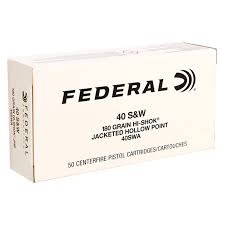 FEDERAL SMITH AND WESSON FMJ 40 CAL