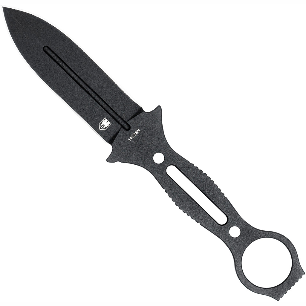 CobraTec Ringed Claymore Dagger Fixed Blade Black - Image 2