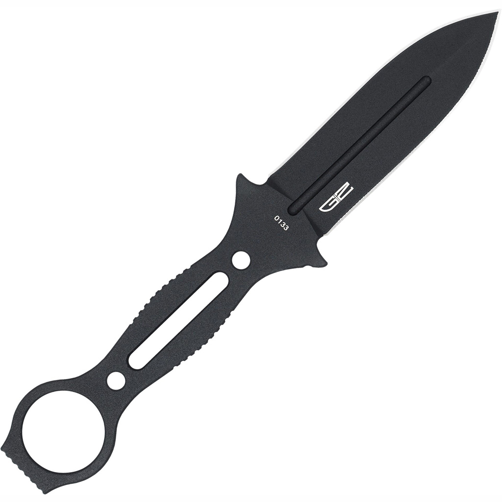 CobraTec Ringed Claymore Dagger Fixed Blade Black - Image 4