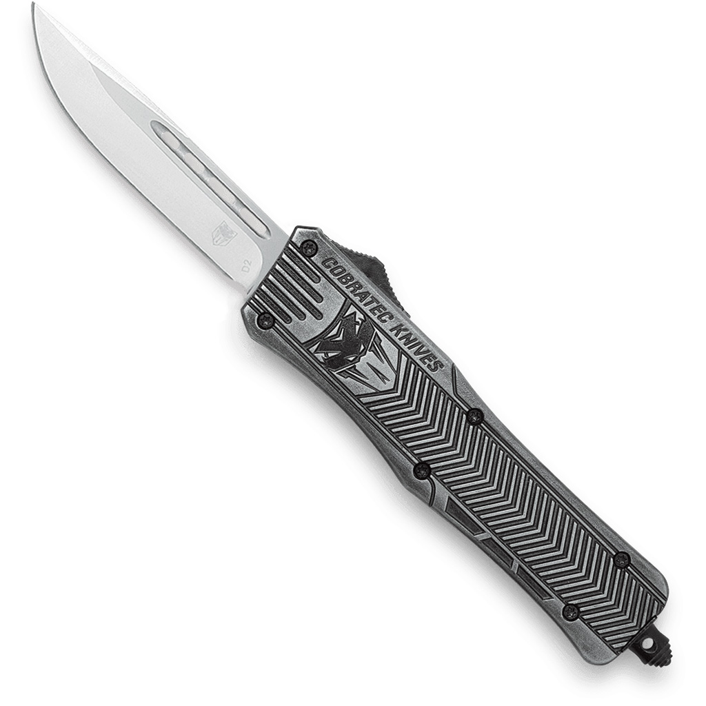 CobraTec Medium CTK-1 OTF Knife Dual Action OTF Blade Stonewash - Image 2