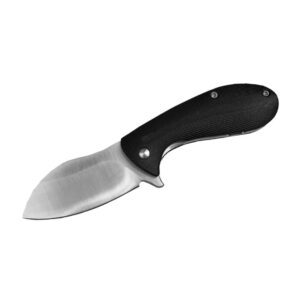 ABKT Elite BB Grunt Folding Knife 2-3/4" Drop Point Blade Black