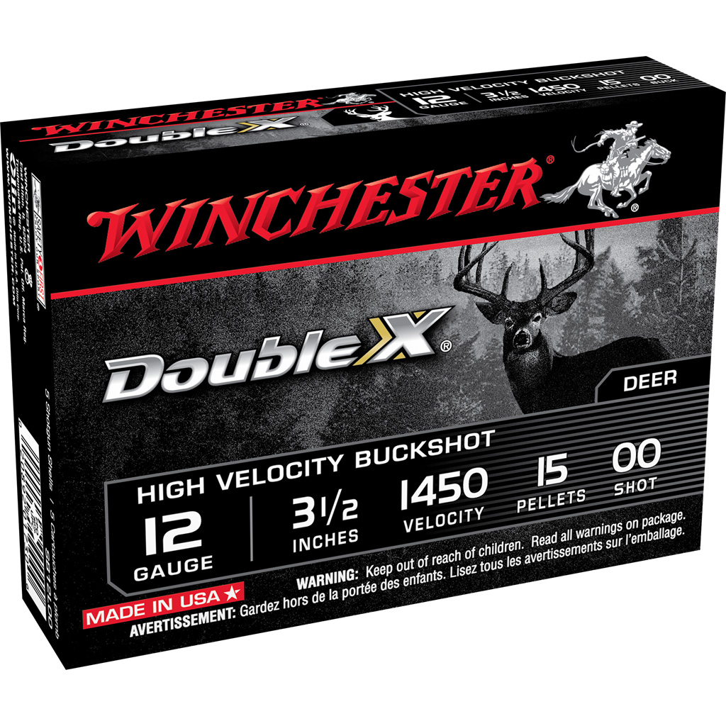 Winchester Double X Buckshot 12 ga. 3.5 in. 15 Pellets 00 5 rd. - Image 3