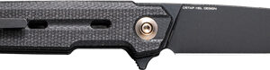 WE KNIFE NAVO 3.25" BLACK - CANVAS MICARTA STONEWASH