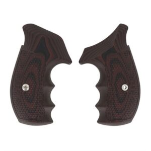 S&W N-FRAME, TAC DIAMOND, ROUND BUTT, BLACK CHERRY