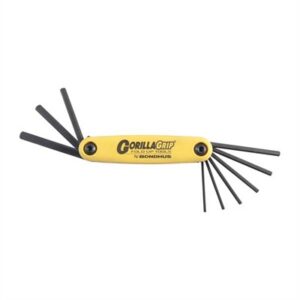 GORILLA GRIP SAE HEX WRENCH 9-PIECE SET (5/64''-1/4'')