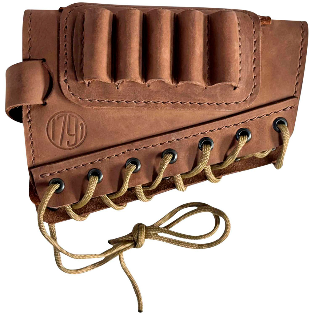 1791 HUNT Butt Cuff Ammo Holder Magnum Rifle Brown RH - Image 2