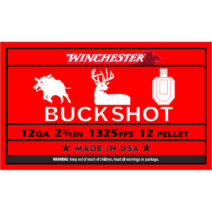 Winchester Autobuck Buckshot Load 12 ga. 2 3/4 in 12 Pellet 1 Buck 5 rd.