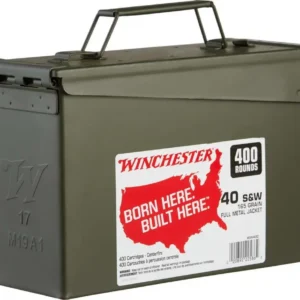WINCHESTER USA 40SW 165GR FMJ AMMO CAN 400RDS