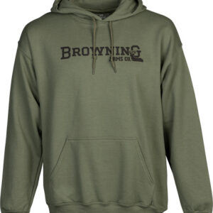 BROWNING HOODIE BRANDED BUCK - MARK GREEN XLARGE