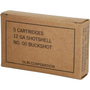 Winchester Military Grade Load 12 ga. 2.75 in. 9 Pellets 00 Buck Shot 5 rd.