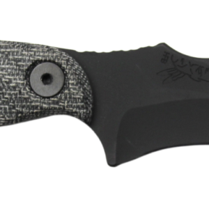 HALF FACE BLADES EXTREMIS 3.5" BLADE, 7.5"OA, S45VN STEEL, ARMOR BLK, GRAY MICARTA GRIP