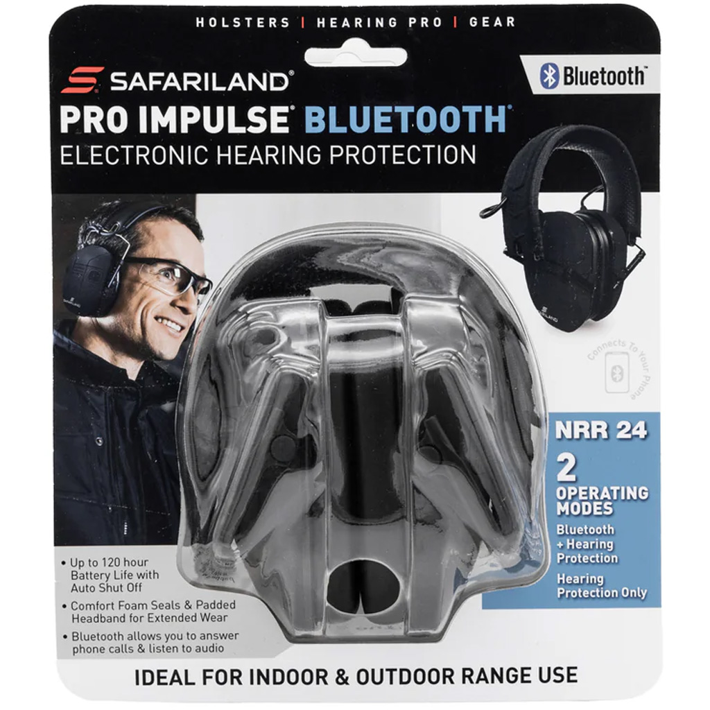 Safariland Pro Impulse Hearing Protection Muff Bluetooth Black - Image 2