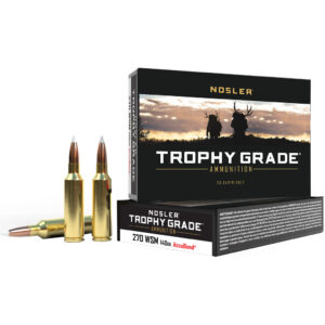 Nosler Trophy Grade Rifle Ammunition 270 WSM 140 gr. AB SP 20 rd.