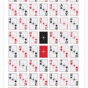 B/C TARGET EZE-SCORER 23"X35" - 52-CARD SHOOT-UP 5 TARGETS