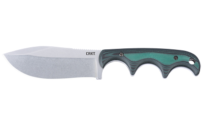 CRKT NESSMUK 2.9" GRN/SLV W/SHEATH