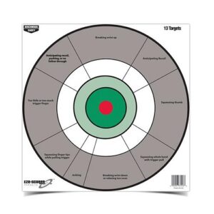 Birchwood Casey EZE-Scorer 12" Handgun Trainer Targets 13/ct
