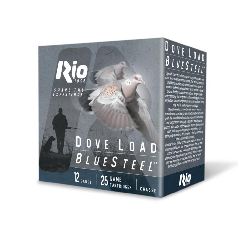 Rio Bluesteel Dove Load Shotshells 12 ga 2.75" 7/8oz #6 1350 fps 25/ct