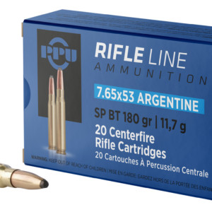 PPU 7.65X53 ARGENTINE SP 180GR 20RD BOX 10 BOXES PER CASE