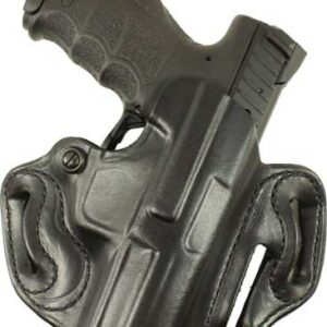 DESANTIS SPEED SCABBARD HOLSTR - RH OWB LEATHER RUGER 57 BLK